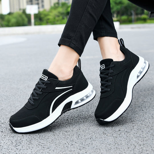 Damen Sportliche Sneakers mit dämpfendem Luftpolstersystem und atmungsaktiver Mesh-Oberfläche EB