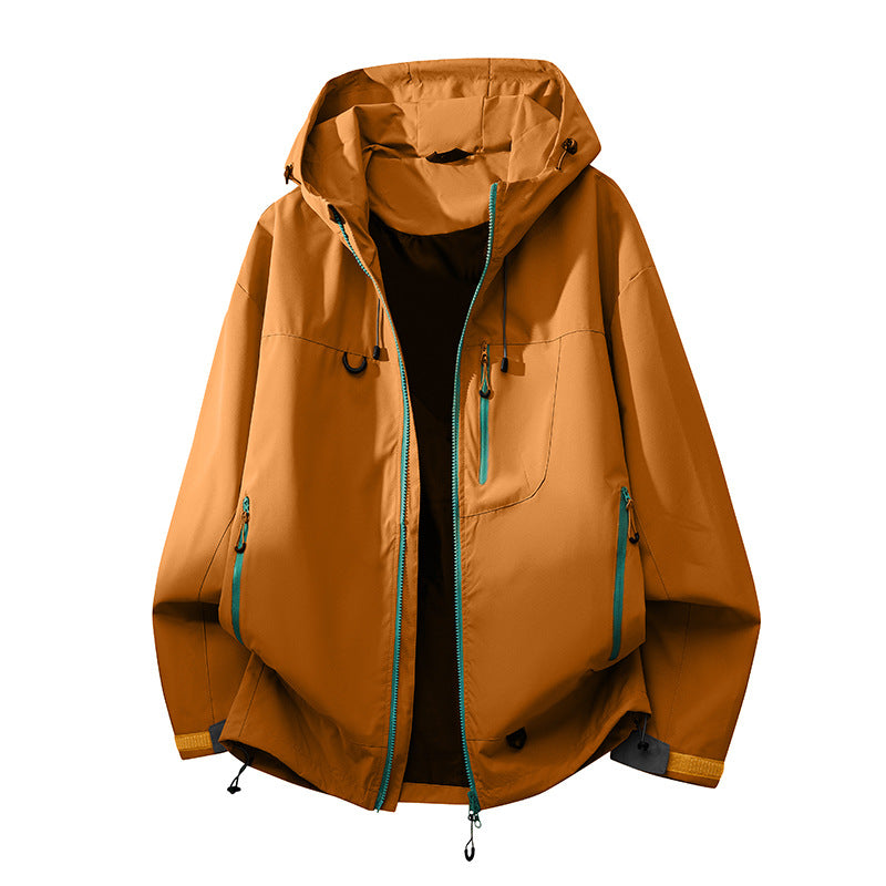 Damen technische Outdoorjacke mit multifunktionalen Taschen und verstellbarem Kapuzensystem EB