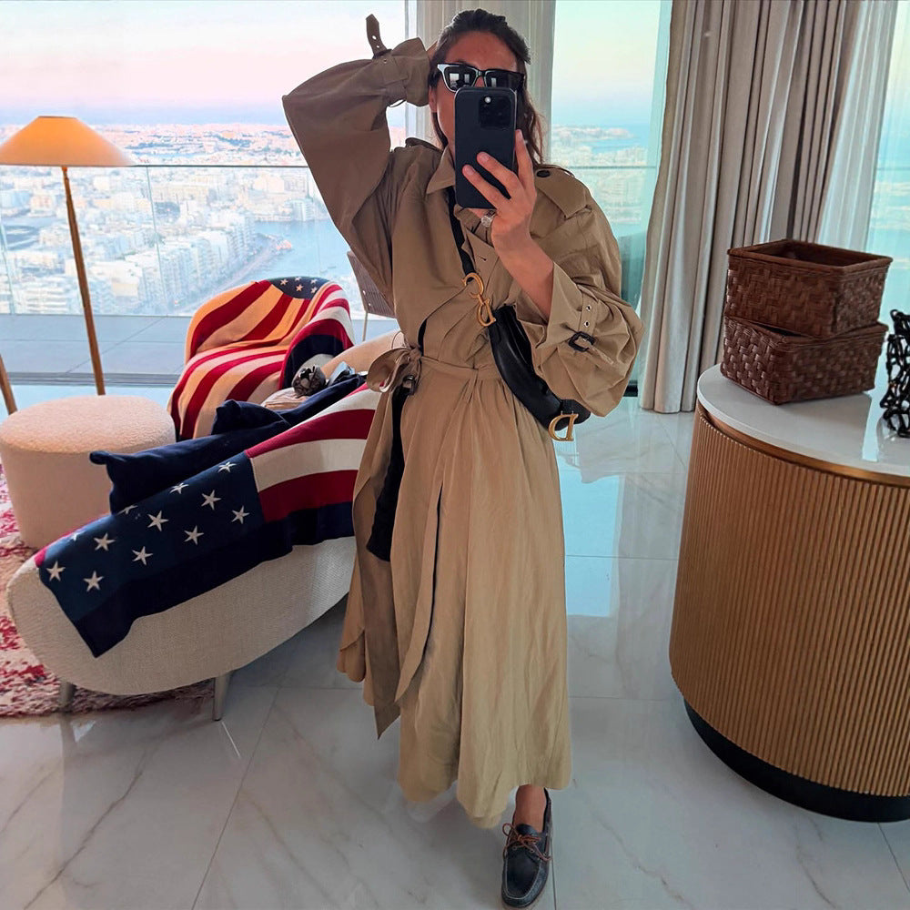 Damen Oversized Trenchcoat EB
