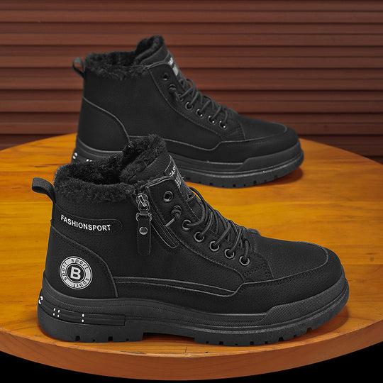 Damen gefütterte Winterboots mit modischem Design und rutschfester Sohle EB