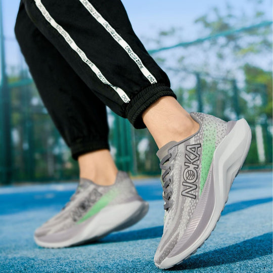 Unisex leichte Straßenlauf-Sneaker mit hochdynamischer Rebound-Zwischensohle und atmungsaktivem Strickoberteil EB