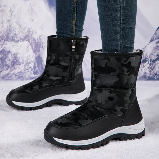 Damen Winterstiefel mit Warmfutter und rutschfester Sohle EB
