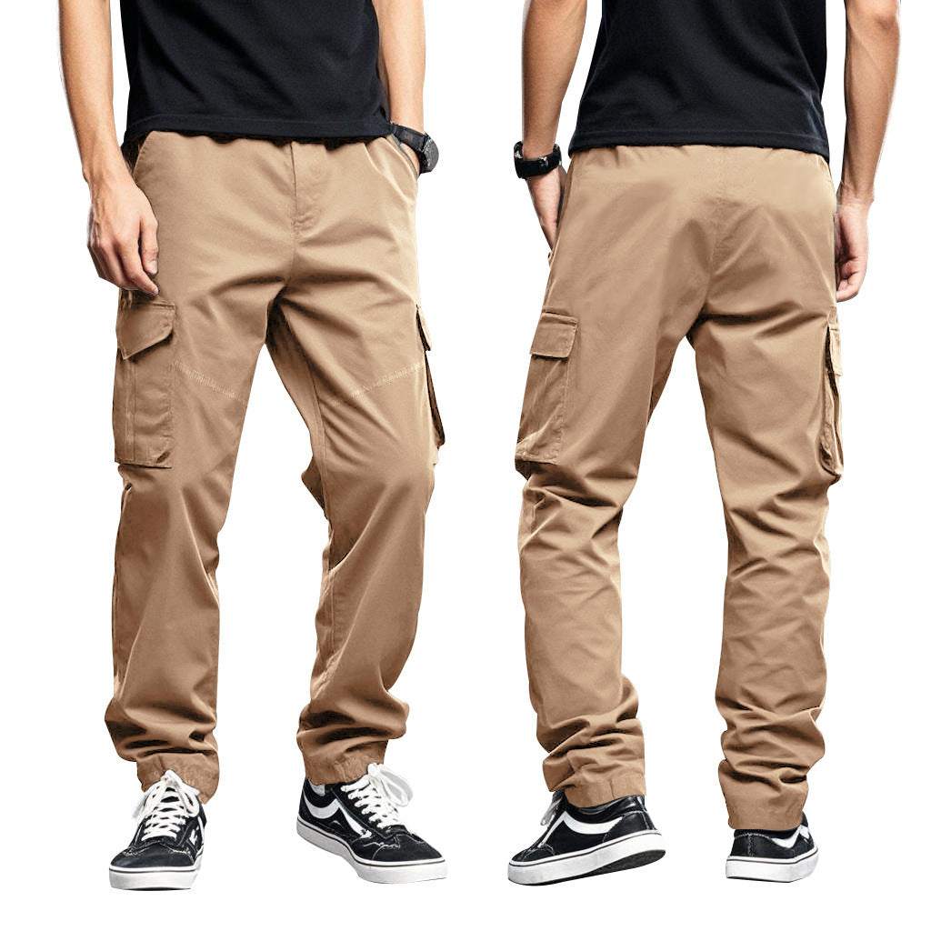 Herren Cargo-Hose mit vielseitigen Taschen und elastischem Bund EB