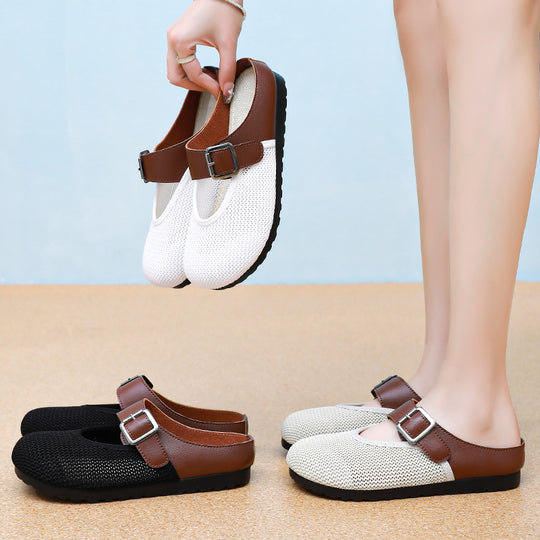 Damen Atmungsaktive Clogs mit modischem Riemen EB