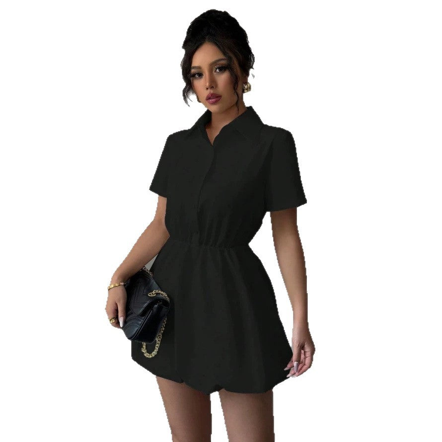 Damen Hemdblusenkleid mit zeitloser Silhouette und tailliertem Design EB