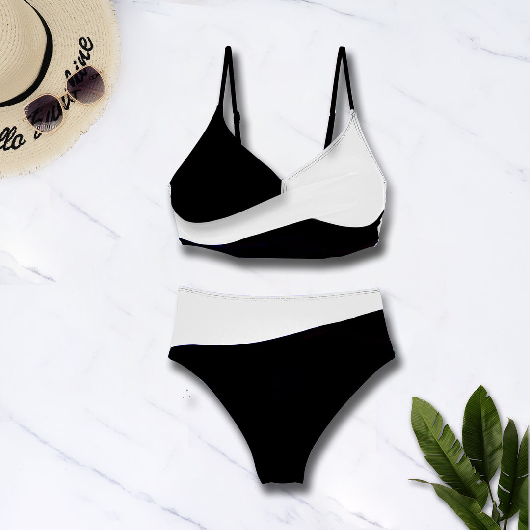 Damen Sportliches Zweiteiler Bikini-Set EB