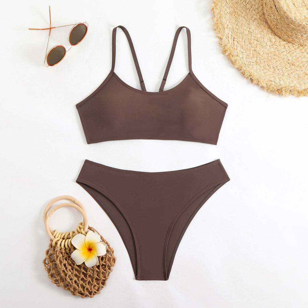 Damen Bikini-Set mit sportlichem Schnitt und herausnehmbaren Polstern EB