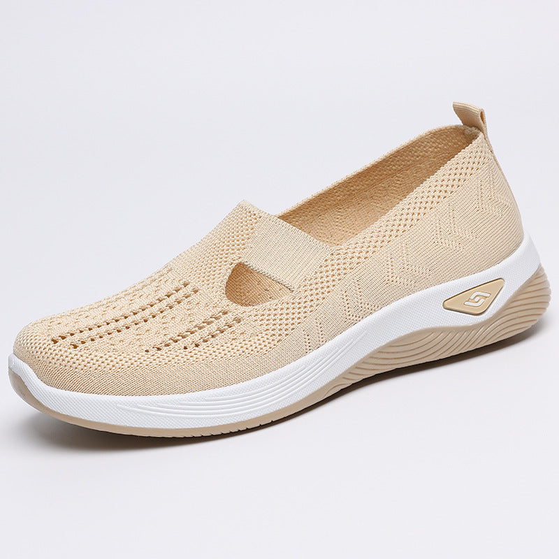 Damen Atmungsaktive Slip-On Sneakers mit elastischem Einschlupf EB