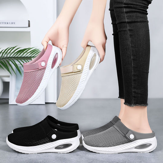 Damen Atmungsaktive Clogs mit elastischem Riemen EB