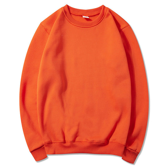 Unisex zeitloser Rundhals-Sweater ohne Kapuze mit angerauter Innenseite und verstärktem Nacken EB