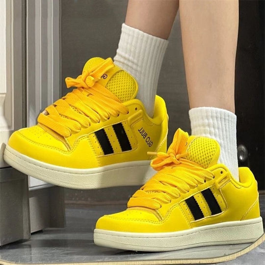 Damen Sportliche Sneakers mit atmungsaktivem Mesh und eleganter Schnürung EB
