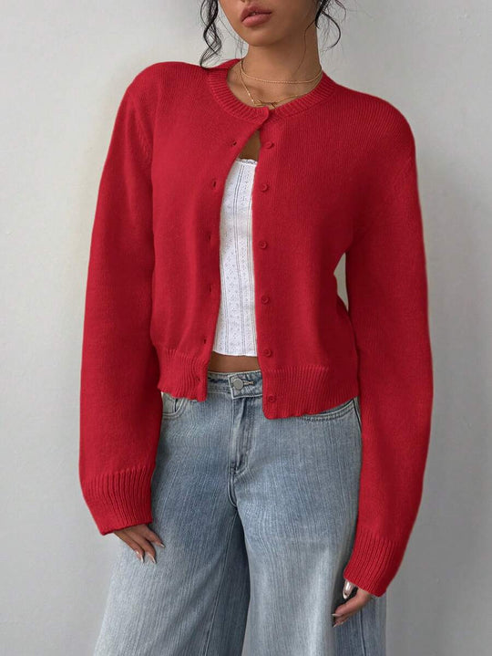 Damen Strickjacke im Oversized-Stil EB