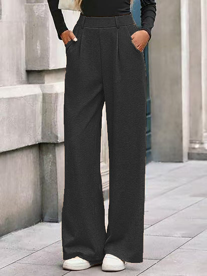 Damen weite Palazzo-Hosen mit elegantem Bund EB