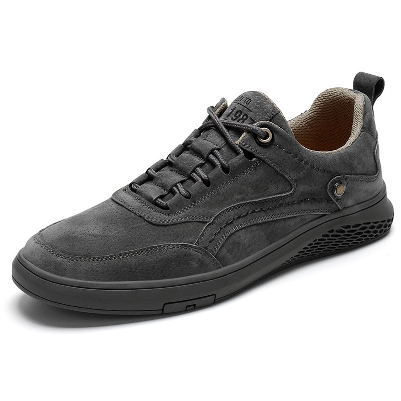 Herren Bequeme Sneaker aus hochwertigem Wildleder mit atmungsaktiver Sohle EB