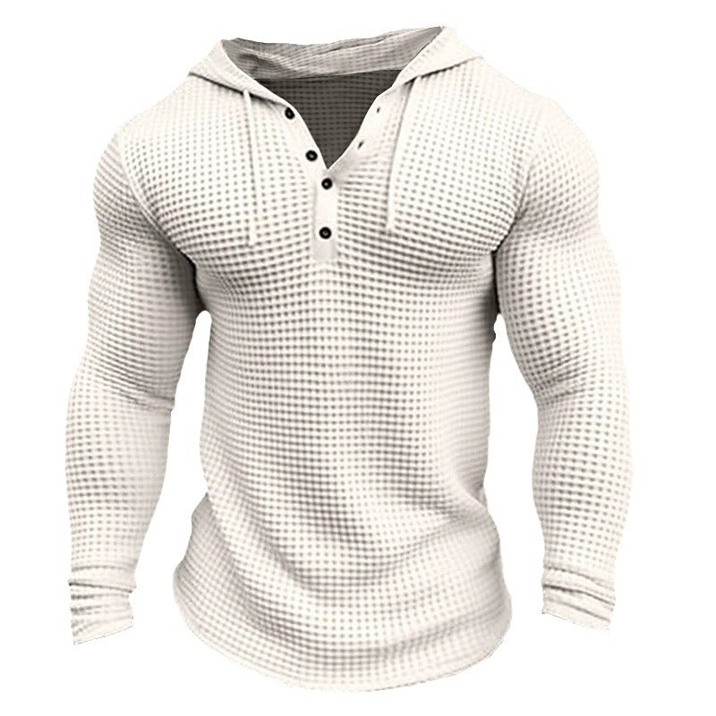 Herren Hoodie mit strukturiertem Design und Kragen EB