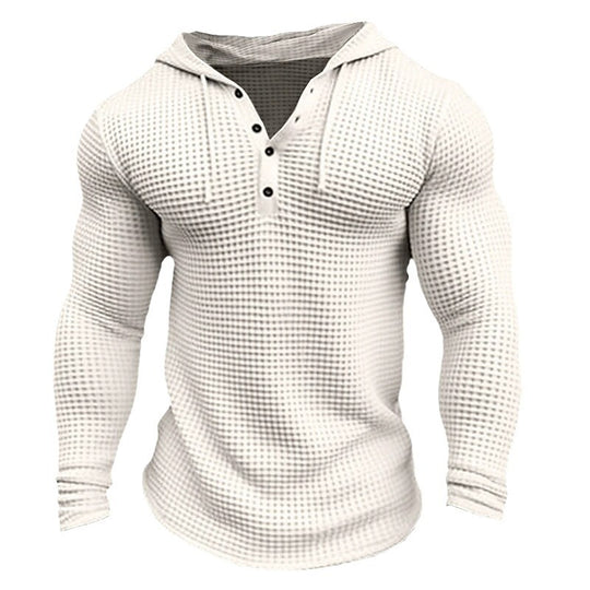 Herren Hoodie mit strukturiertem Design und Kragen EB