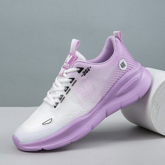 Damen Leichte und atmungsaktive Fitness-Sneaker mit dämpfender Sohle EB