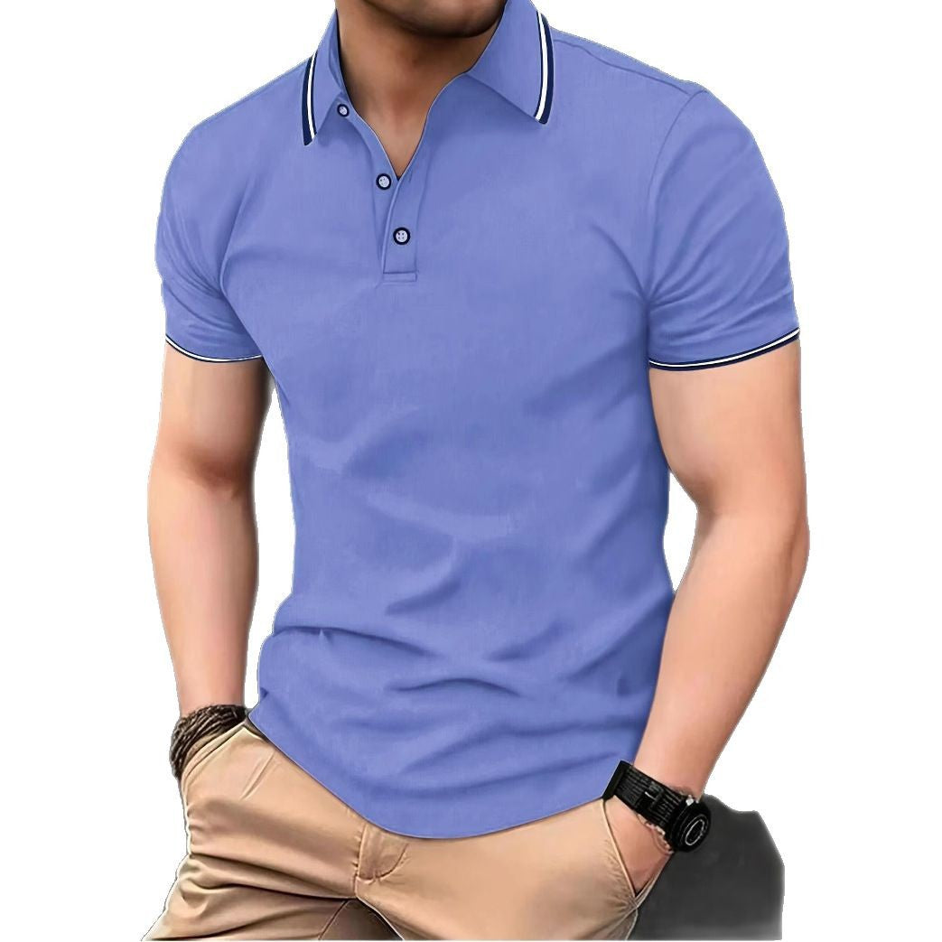 Herren Poloshirt mit modernem Kragen und sportlichem Schnitt EB