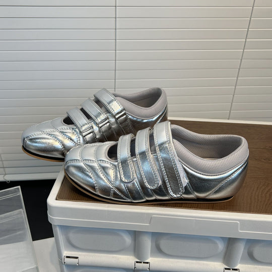 Damen Komfortable und atmungsaktive Sneakers mit verstellbarem Klettverschluss EB