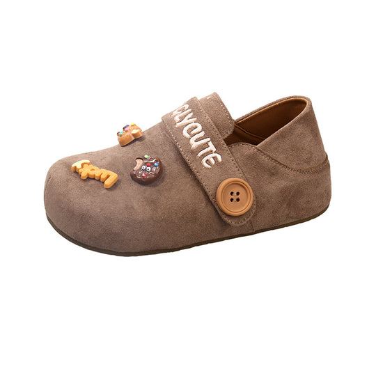 Damen Clogs mit verspieltem Dekor und praktischem Klettverschluss EB