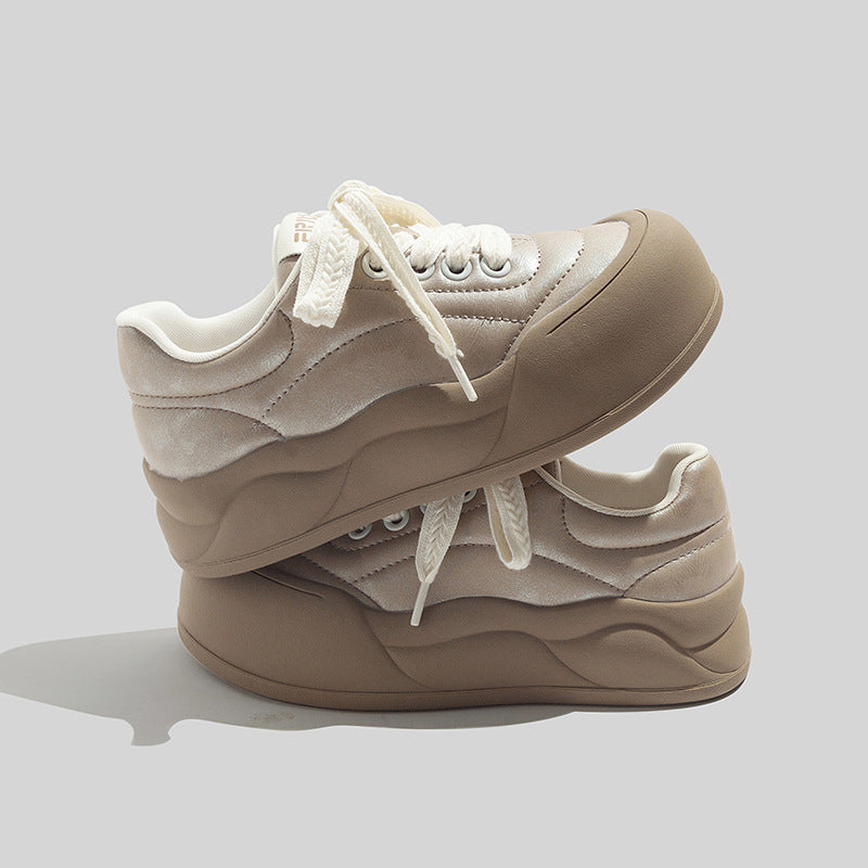 Damen Trendige Sneaker mit komfortabler Sohle und modischer Obermaterialkombination EB