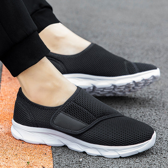 Damen Atmungsaktive Slip-On Sneakers mit elastischem Riemen EB