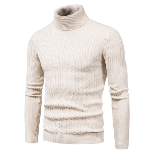 Herren komfortabler Rollkragenpullover EB
