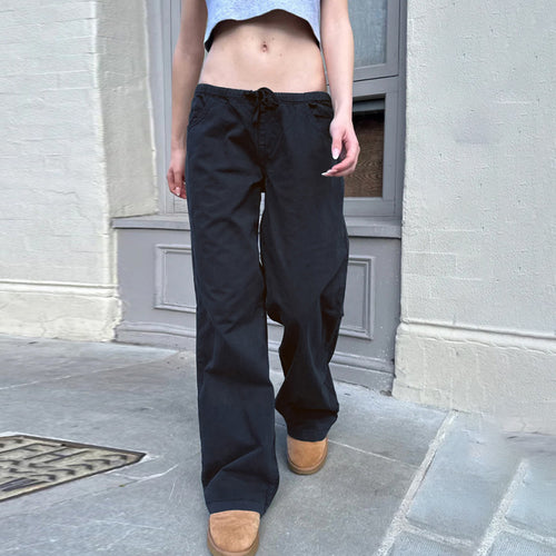 Damen Bequeme Freizeit Hose mit elastischem Bund und praktischen Taschen EB