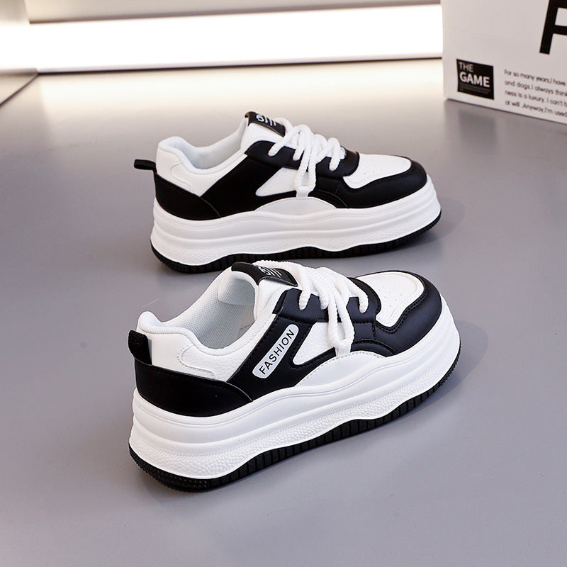 Damen Sportliche Chunky Sneakers mit luftdurchlässigem Obermaterial und stoßdämpfendem Design EB