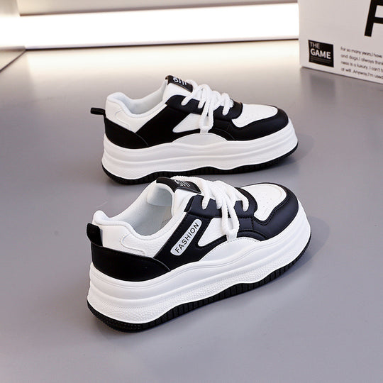 Damen Sportliche Chunky Sneakers mit luftdurchlässigem Obermaterial und stoßdämpfendem Design EB