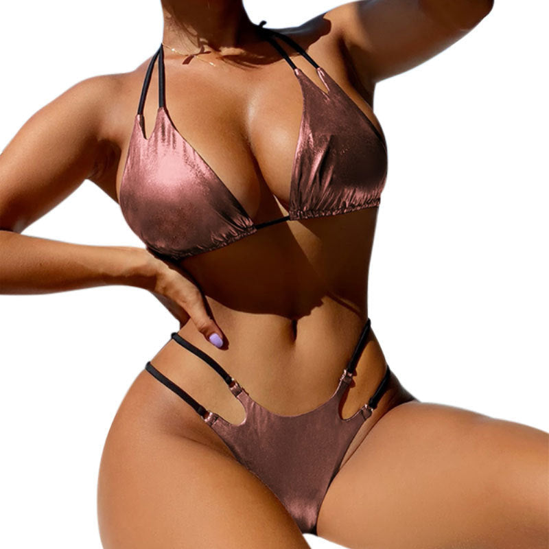 Damen Triangel-Bikini mit eleganten Cut-Out-Details EB