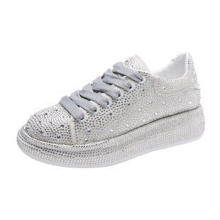 Damen Strass Verzierter Sneaker EB