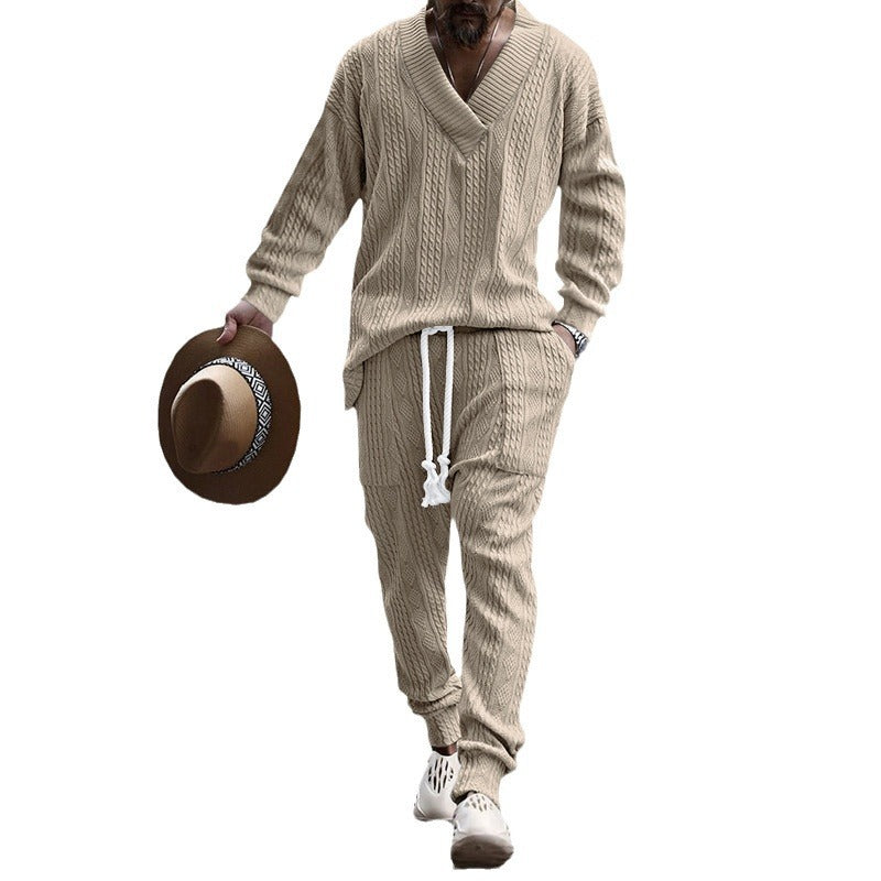 Herren Strickjacke und Hose Set EB