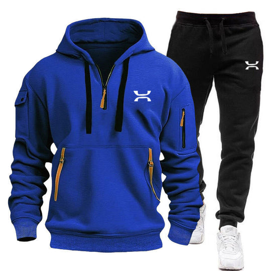 EB Herren Hoodie-Trainingsanzug mit Reißverschlusstaschen