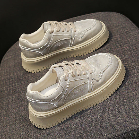 Damen sportliche Sneakers mit dicker, stoßdämpfender Sohle EB