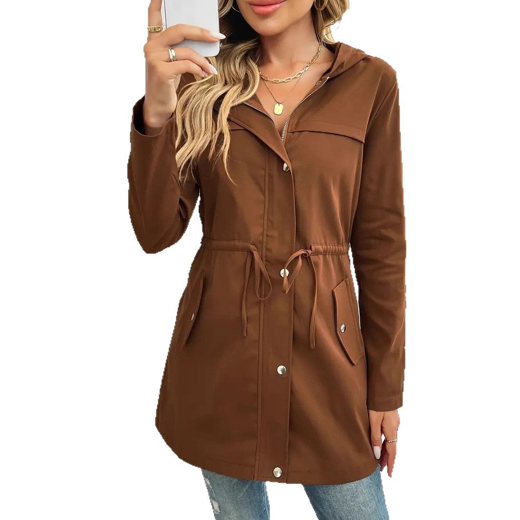 Damen Funktionsjacke mit verstellbarem Taillenzug und praktischen Taschen EB