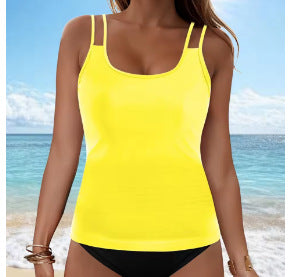 Damen Tankini-Oberteil mit modischem Rüschendesign EB