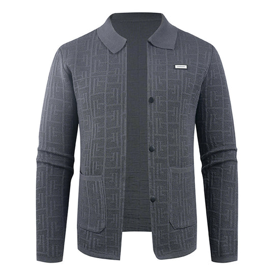 Herren modische Strickjacke mit einzigartigem Muster EB