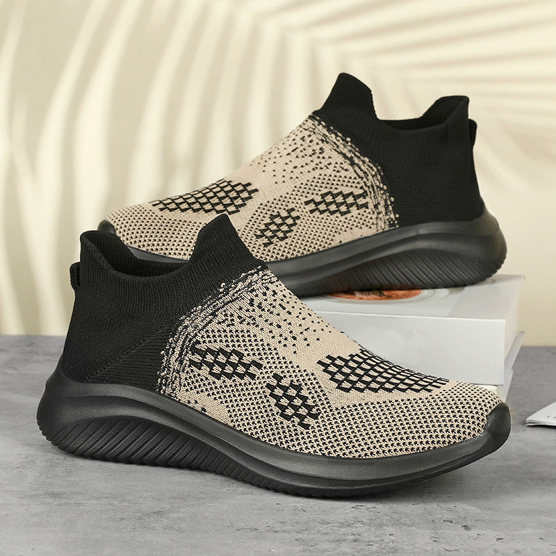 Damen High-Top Sport Sneakers mit atmungsaktivem Obermaterial und flexibler Sohle EB