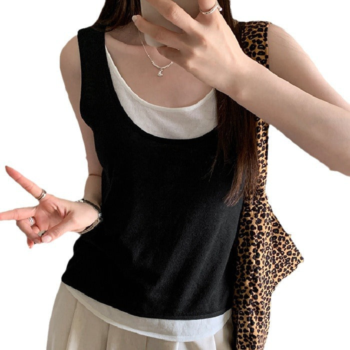 Damen Langarmshirt mit elegantem Layering-Effekt EB