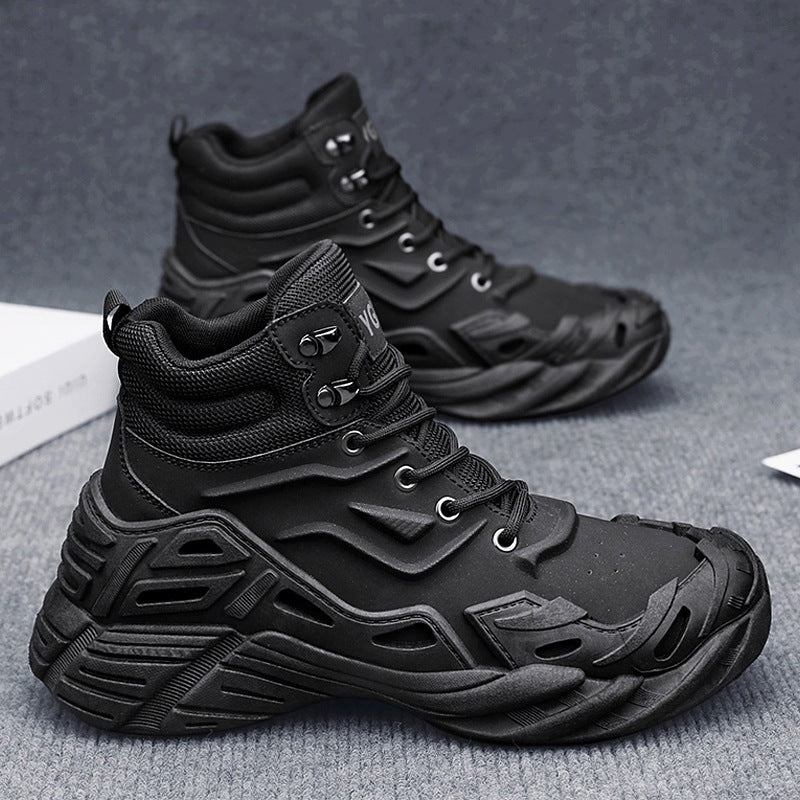 Damen Sportliche hohe Sneakers mit dämpfender Sohle und atmungsaktivem Obermaterial EB