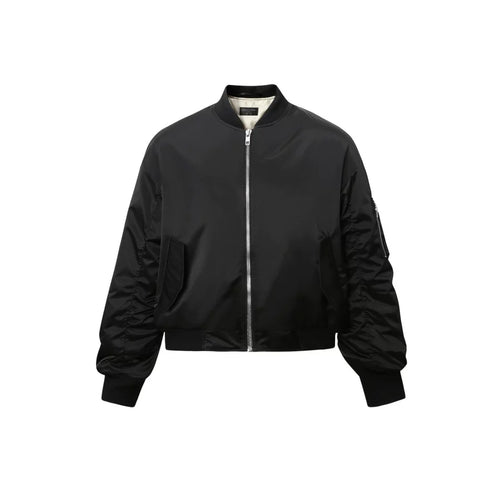 RTIMFD MA1 Bomberjacke US-Style Fliegerjacke 3M Wattiert Wasserabweisend Kurz