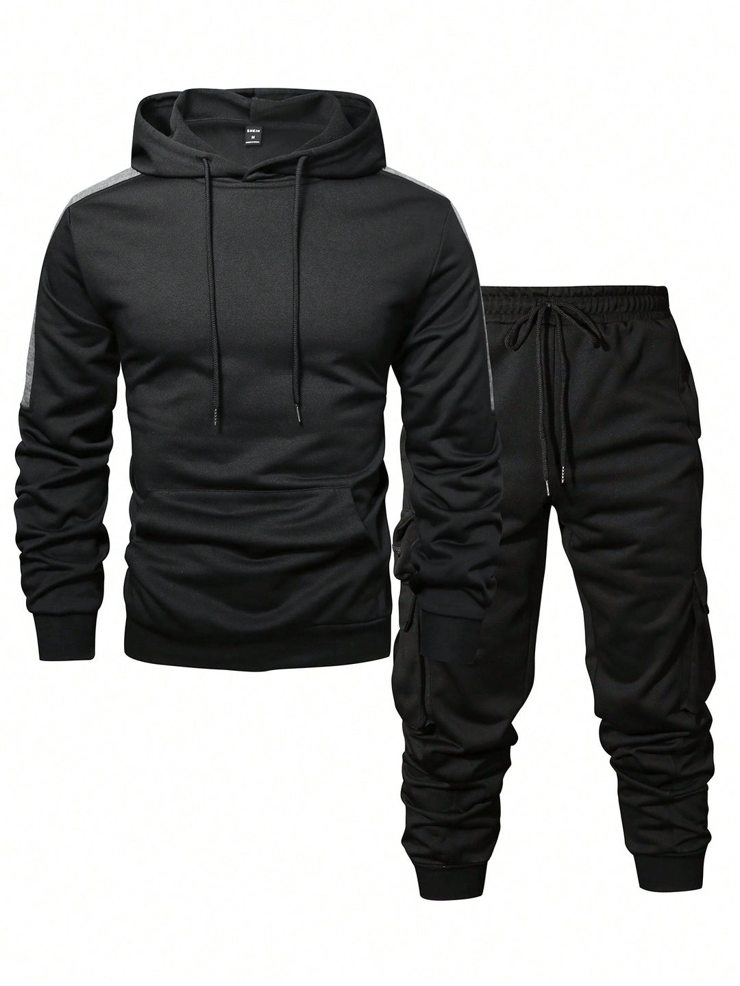 Herren Komfortables Hoodie- und Jogginghosen-Set mit praktischen Taschen EB