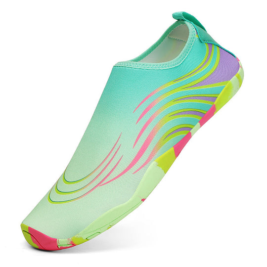 Damen flexible Aquaschuhe mit rutschfester Sohle und elastischem Schnürsystem EB