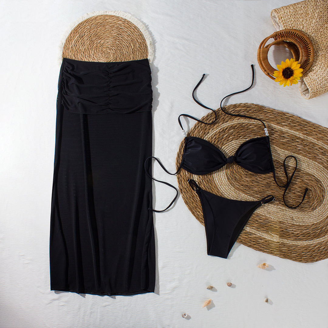 Damen Bikiniset mit elegantem Wickelrock EB