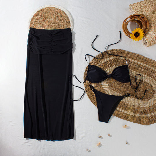 Damen Bikiniset mit elegantem Wickelrock EB