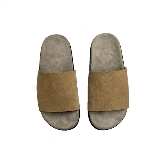 Damen Moderne Clogs mit weichem Leder-Obermaterial EB