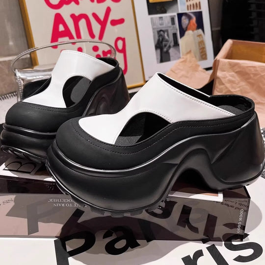 Damen modische Clogs mit konturierter Sohle EB
