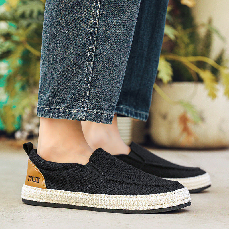 Damen Slip-On Freizeitschuhe mit komfortablem Textil-Obermaterial und rutschfester Sohle EB