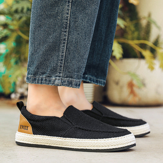 Damen Slip-On Freizeitschuhe mit komfortablem Textil-Obermaterial und rutschfester Sohle EB